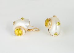 Mazza Bros. Turbo Shell Earrings