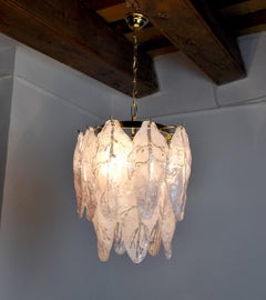 Mazzega-Kronleuchter aus Lila-Muranoglas, Italien, 1970