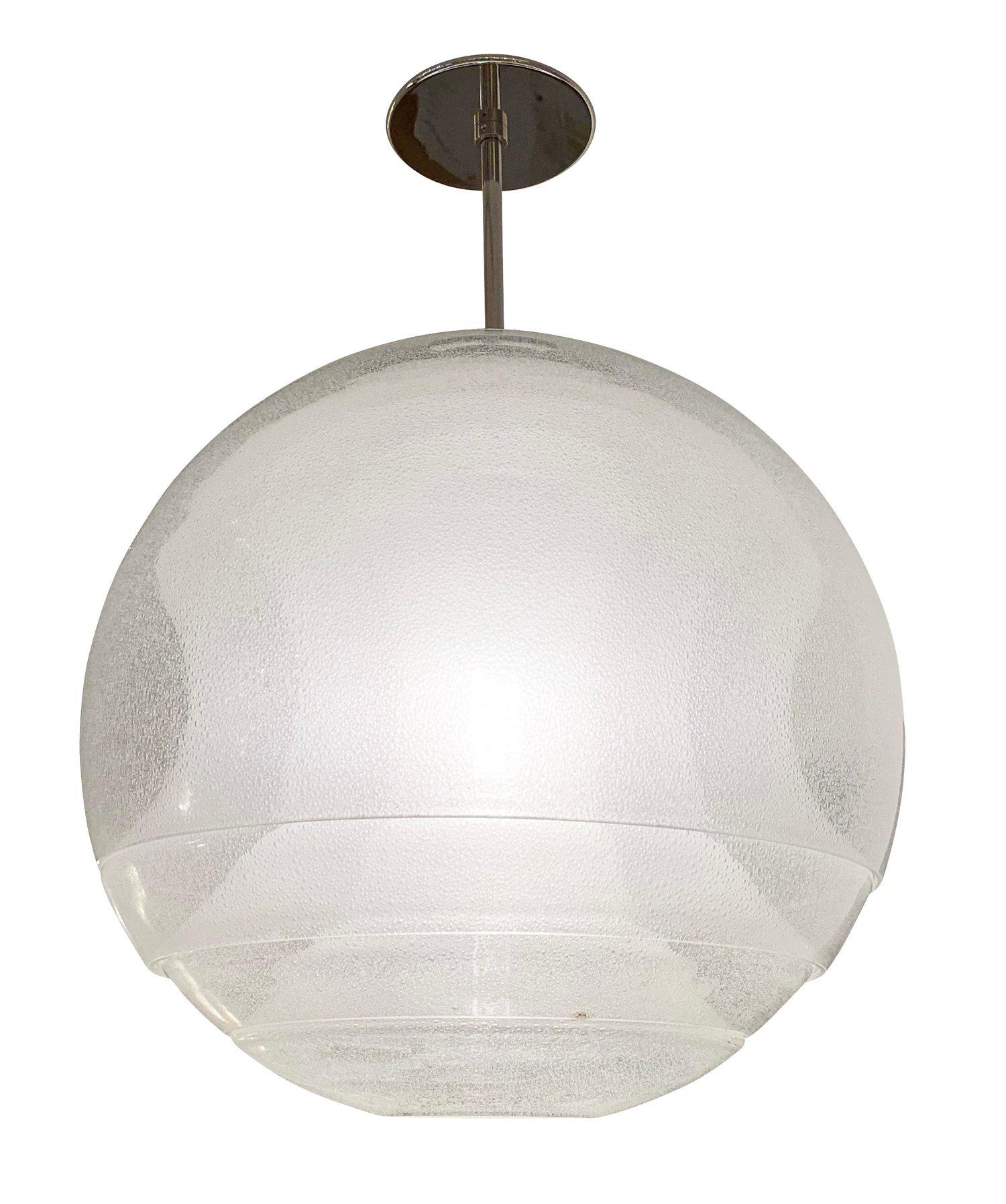 Mid-Century Modern Mazzega Chandelier with Interlocking Murano Glass For Sale