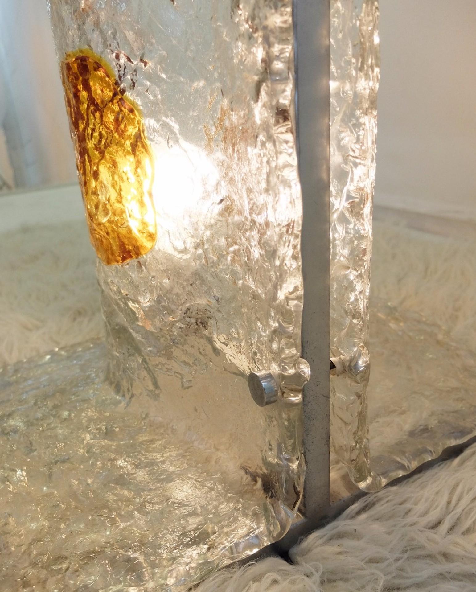 Late 20th Century Mazzega Floor Lamp in Murano Glass, 1960s For Sale