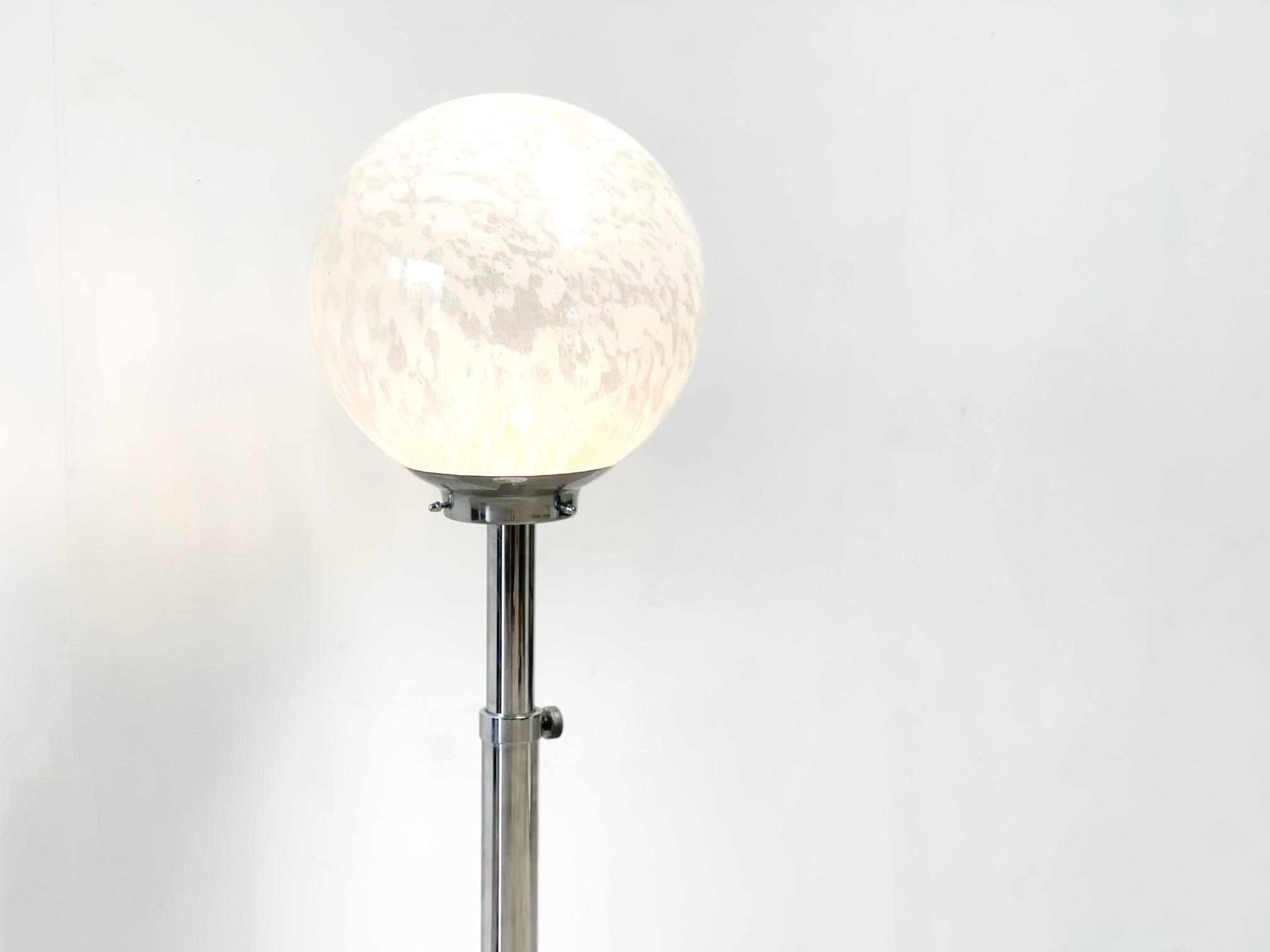 Murano Glass Mazzega glass and marble floorlamp For Sale