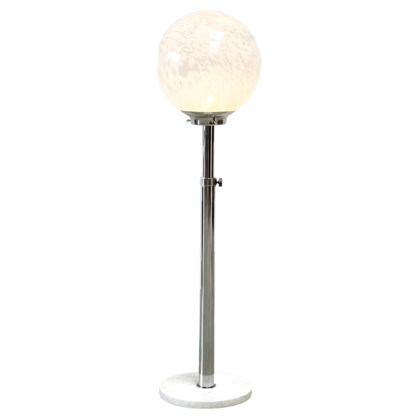 Mazzega glass and marble floorlamp For Sale