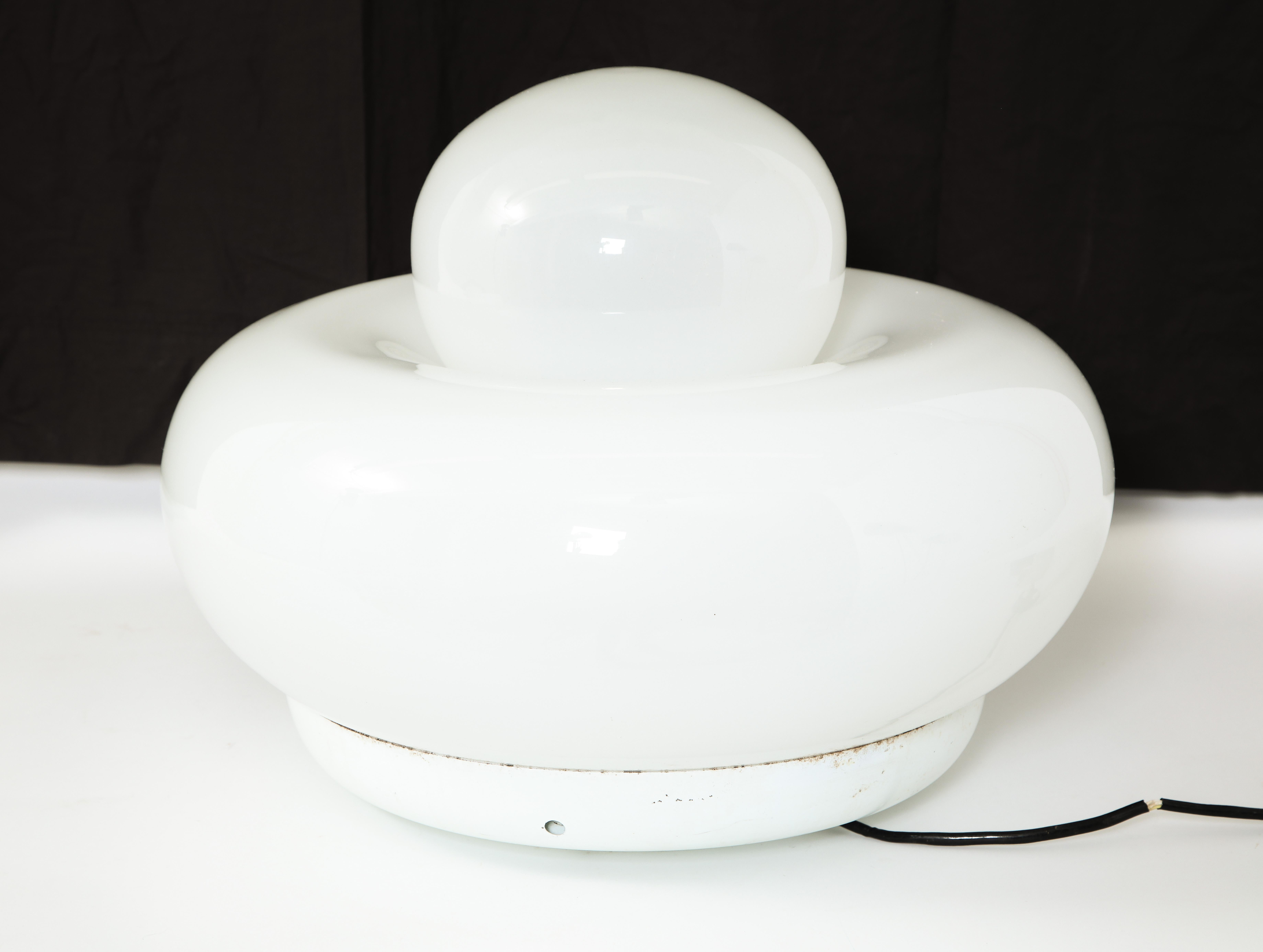 Mid-Century Modern Mazzega Hand Blown Glass Table Lamp, Italian, 1960s For Sale