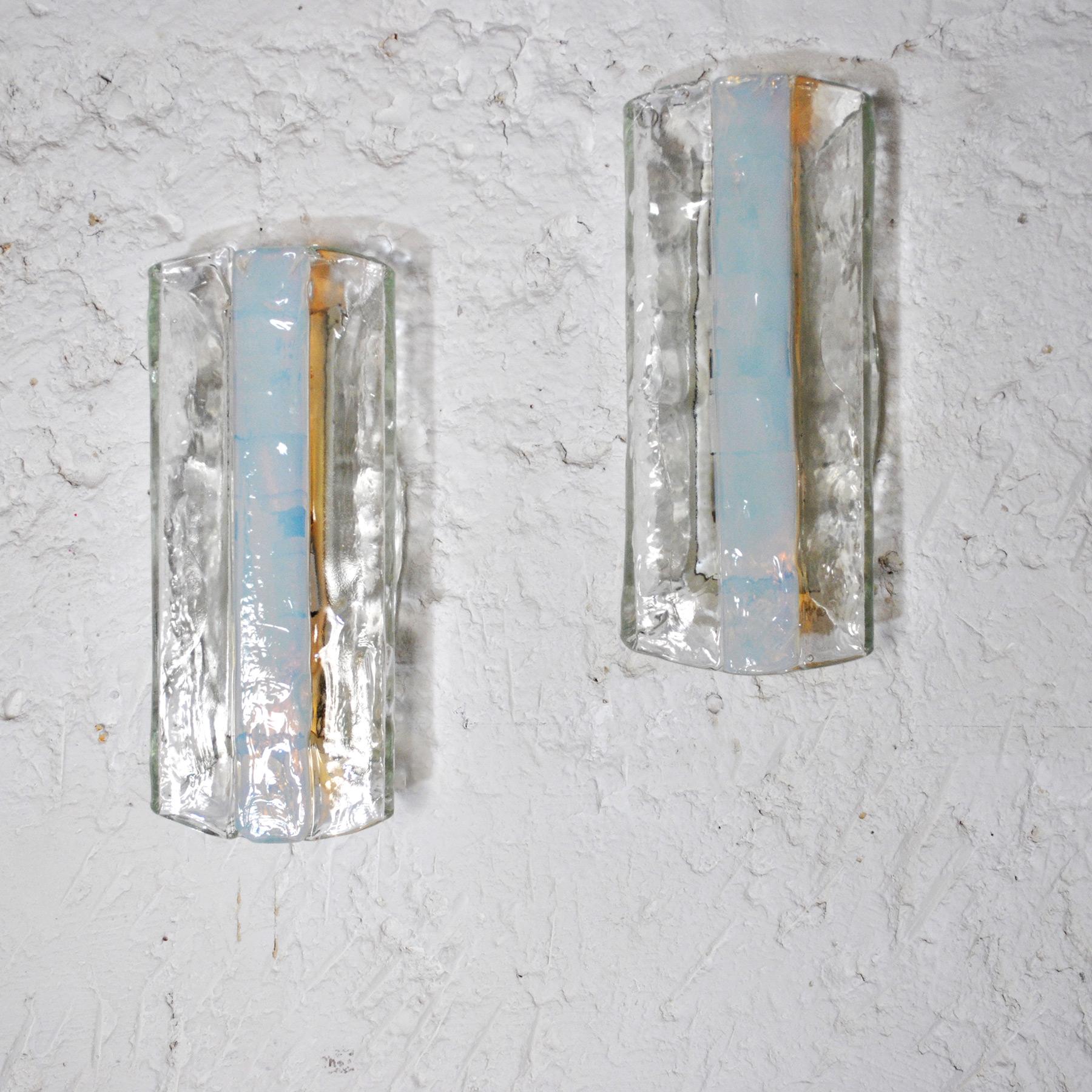 Mid-Century Modern Mazzega Italian Midcentury Murano Sconces from the Late Sixties For Sale