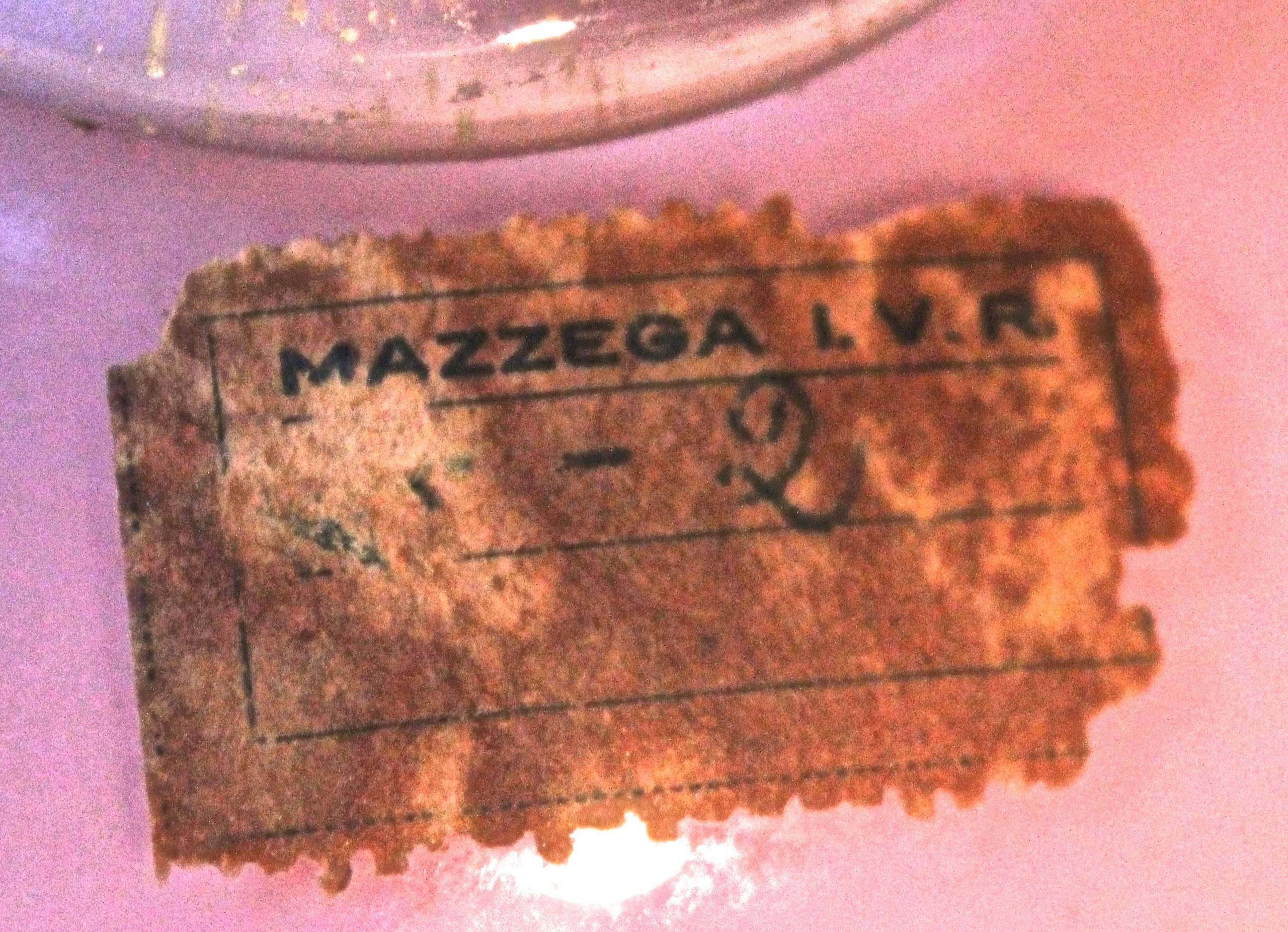 Lampe de bureau Mazzega I.V.R. en verre rose translucide en vente 1