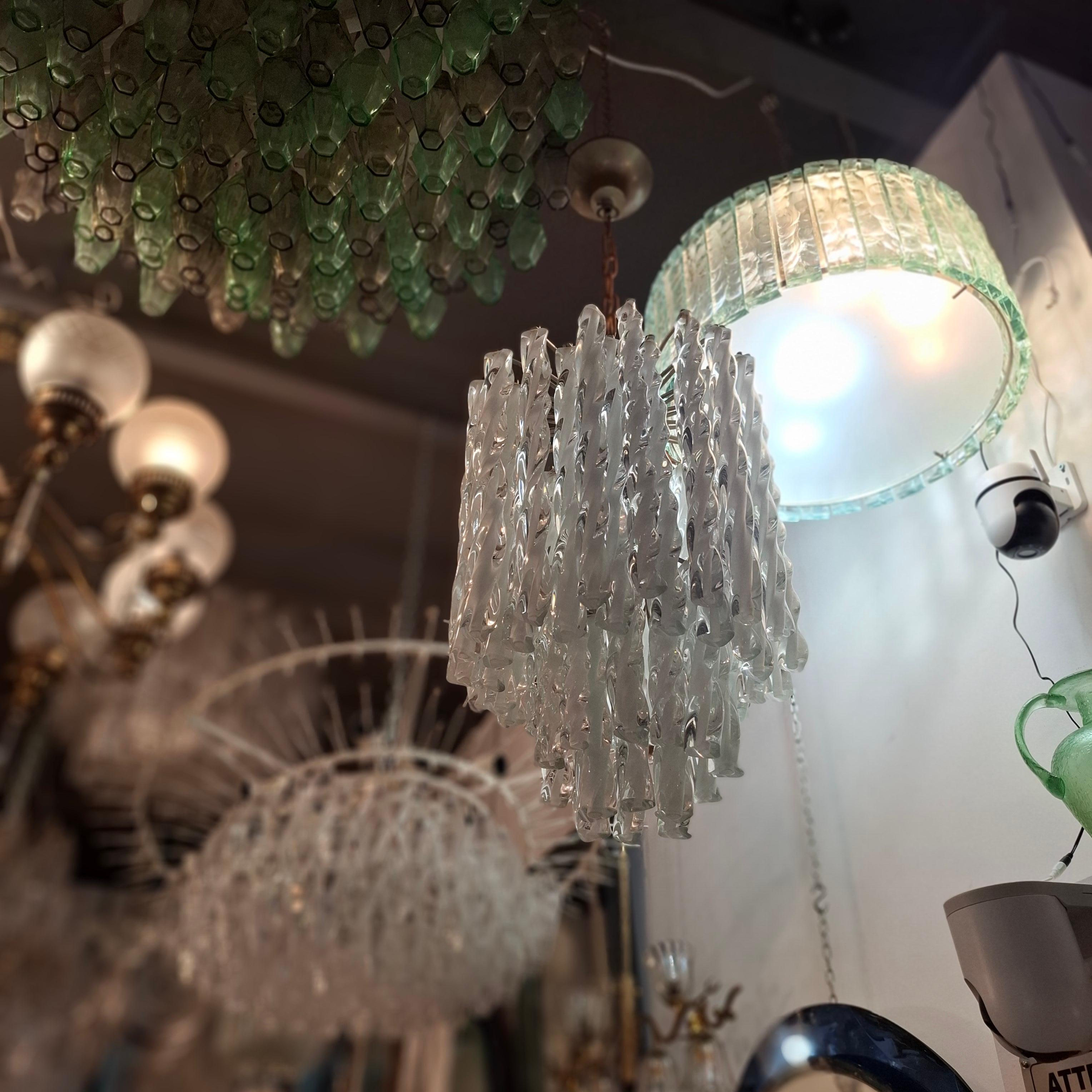 Autre MAZZEGA LAMPADARIO Murano METALLO 1960 ITALIE en vente