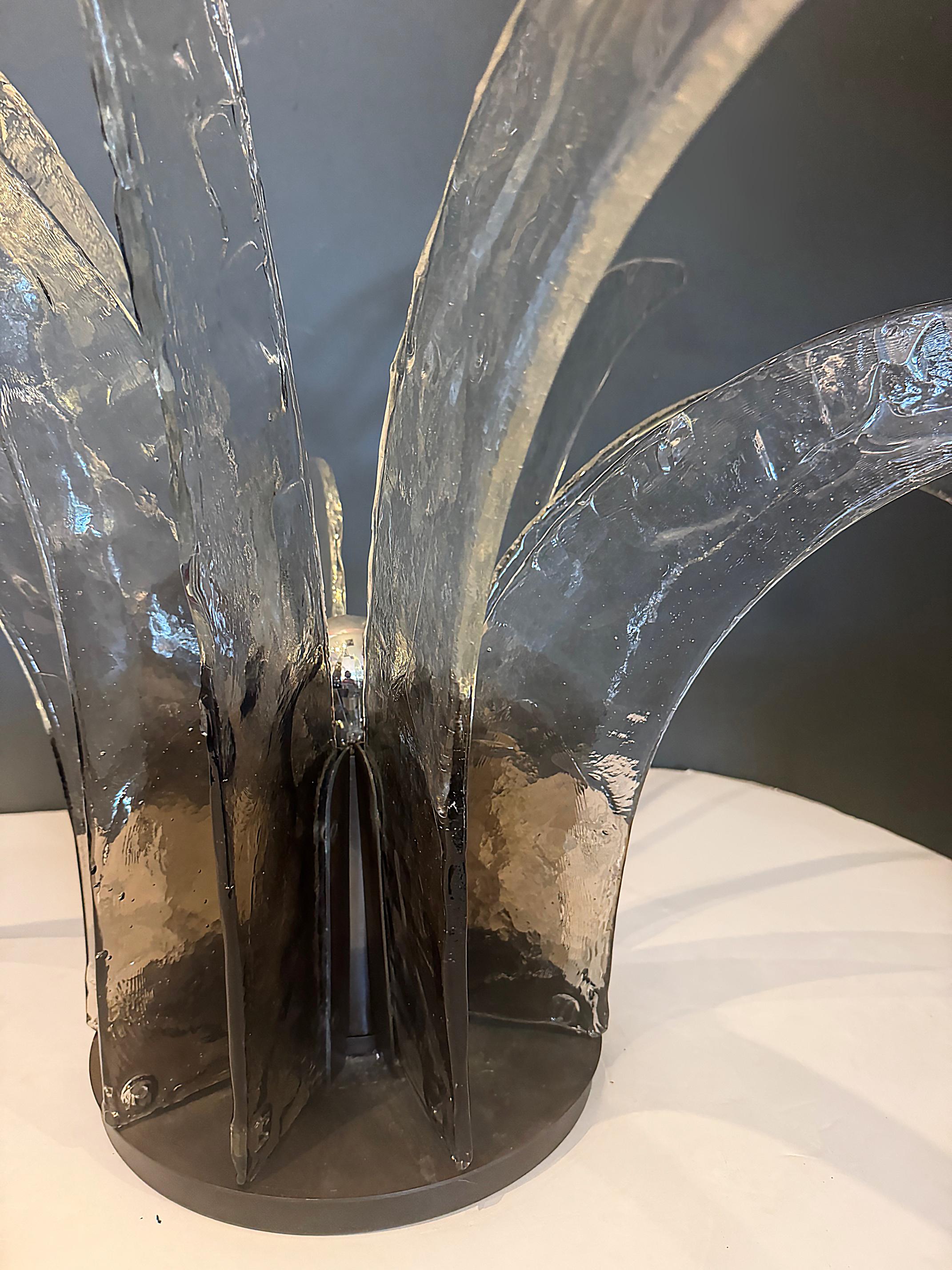 Modern Mazzega Lampara LT 365 da tavolo Table Lamp Sculpture, Circa 1970 For Sale