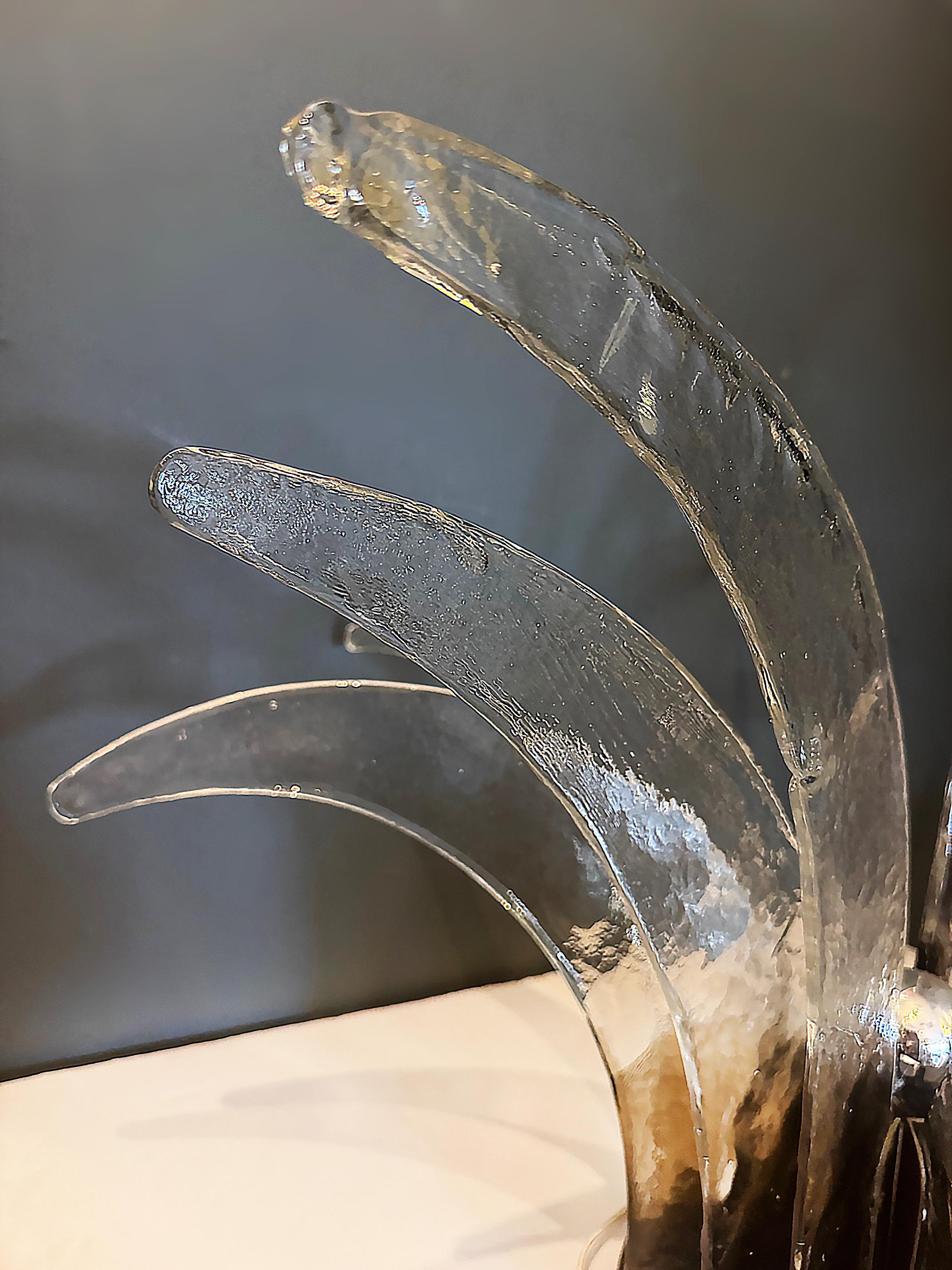 Late 20th Century Mazzega Lampara LT 365 da tavolo Table Lamp Sculpture, Circa 1970 For Sale