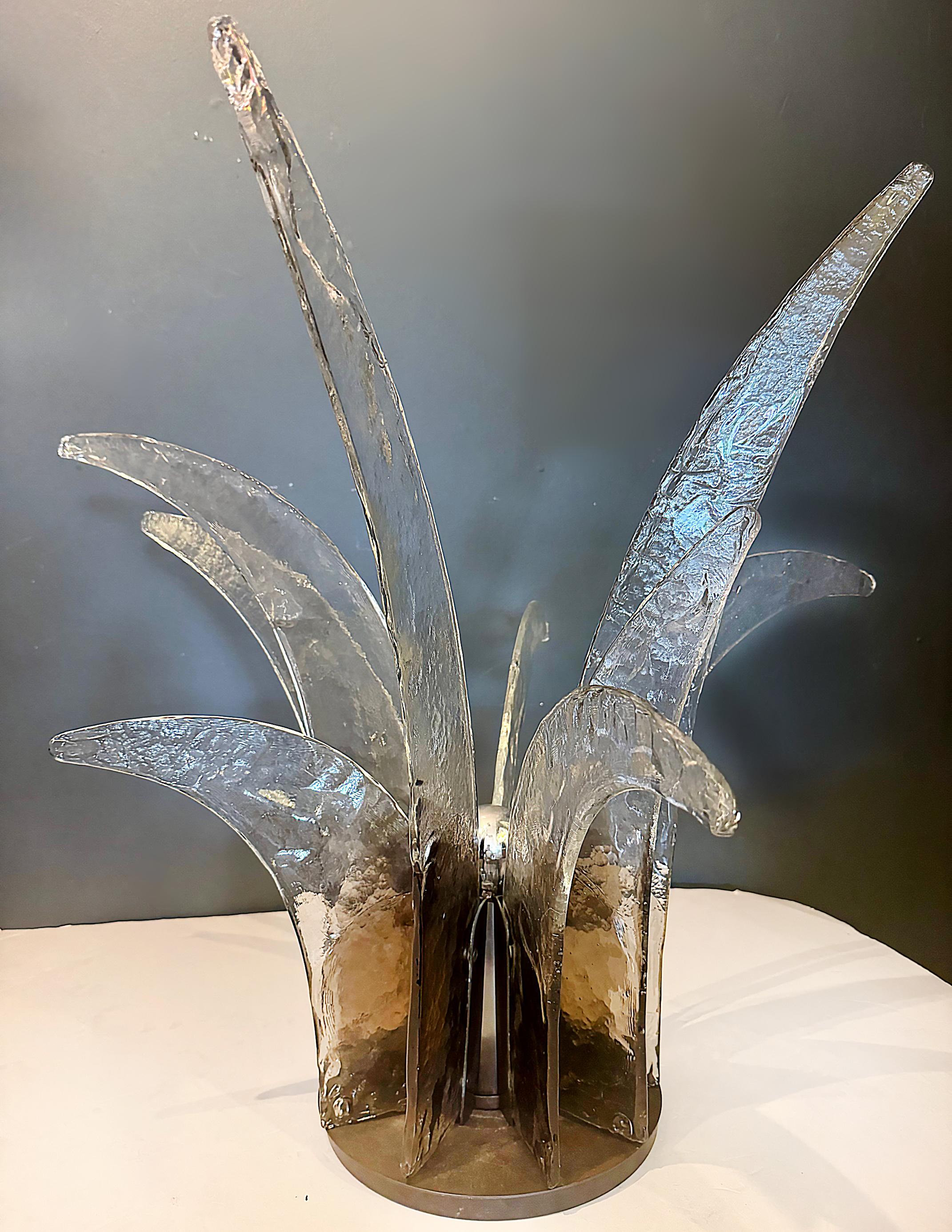 Mazzega Lampara LT 365 da tavolo Table Lamp Sculpture, Circa 1970 For Sale 1