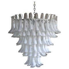 Mazzega Large Scale Murano "Selle" Glass Chandelier, circa 1988