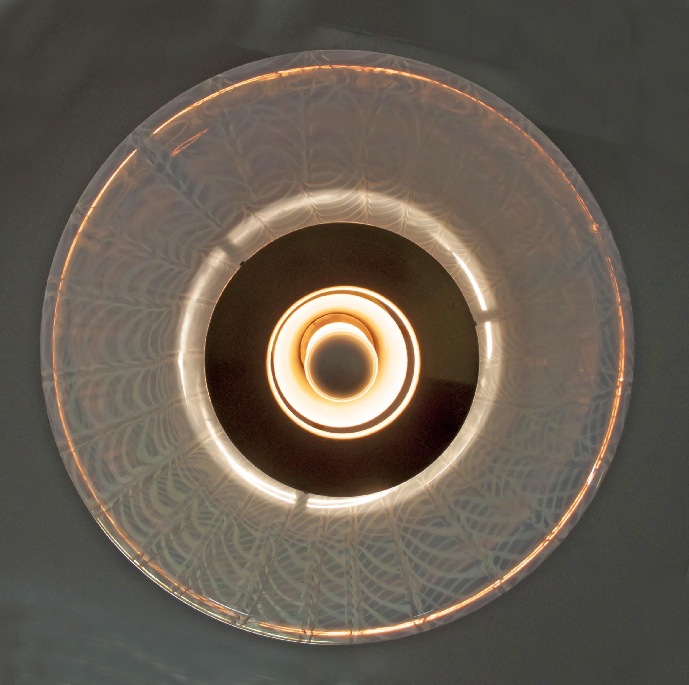 Mid-Century Modern Lustre italien moderne mi-siècle en verre de Murano soufflé Mazzega, années 1960 en vente