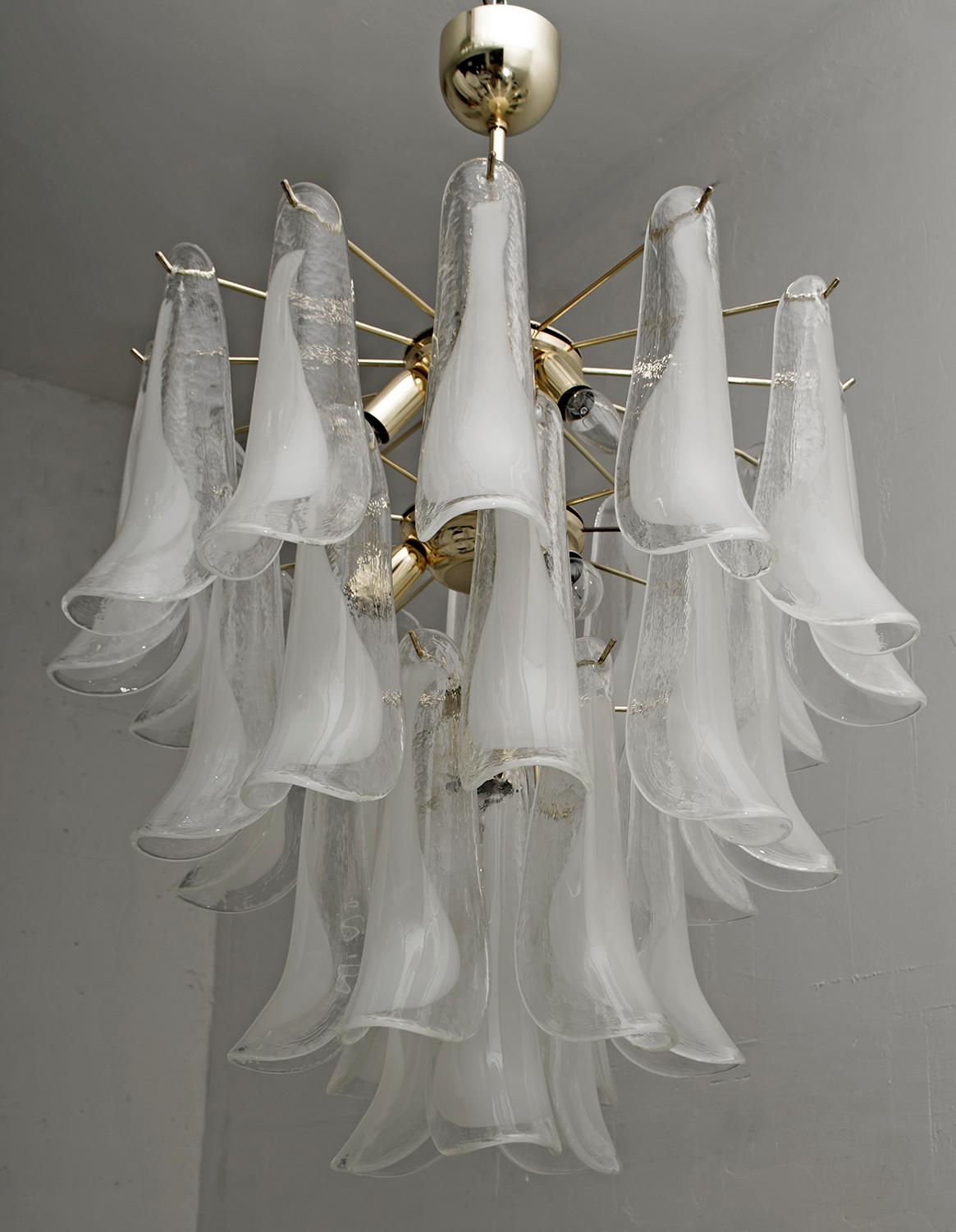 white candle chandelier