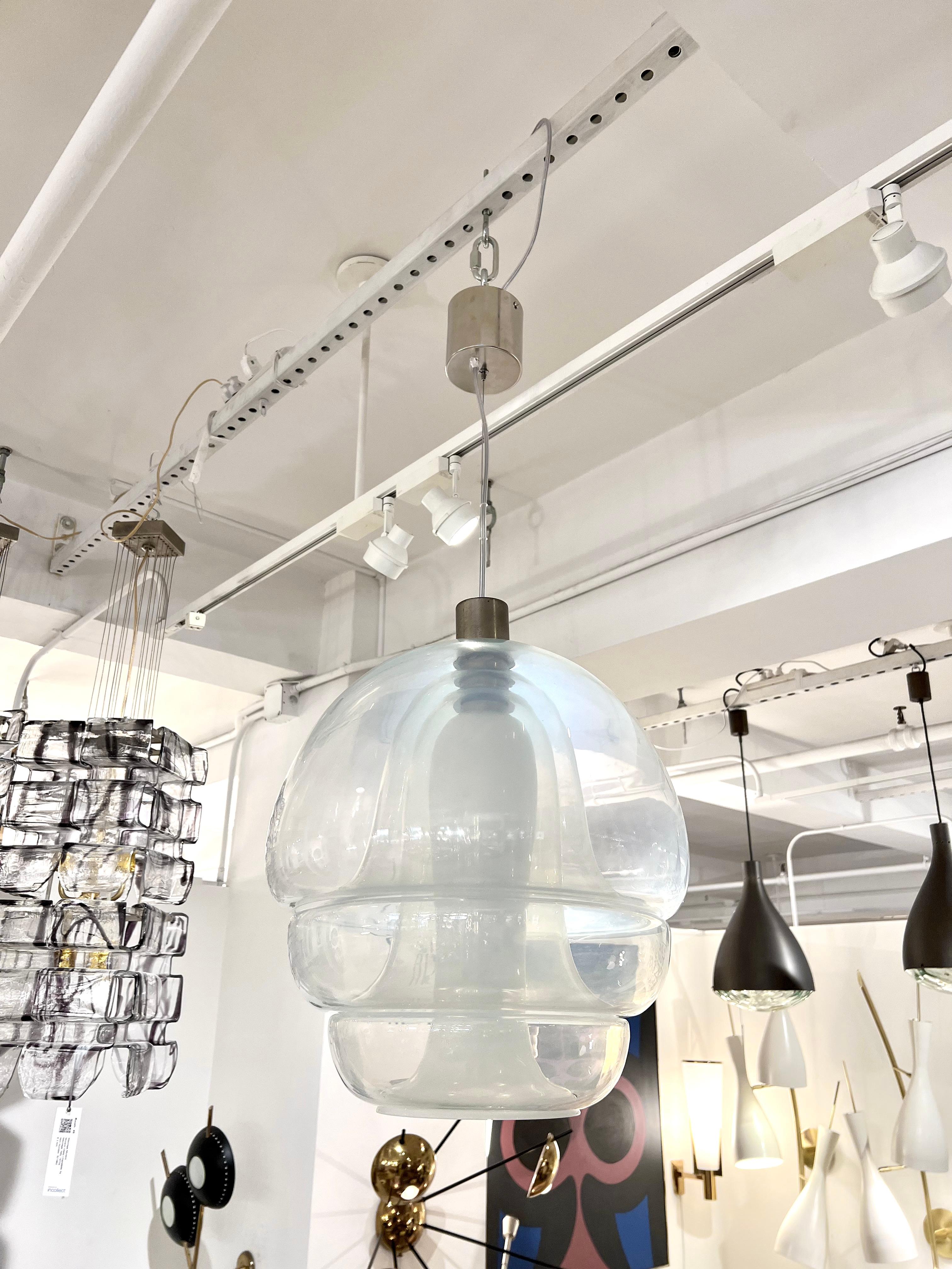 Mid-Century Modern Mazzega Multi Layer Glass Pendant