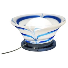 Mazzega Murano 70s table lamp with double glass