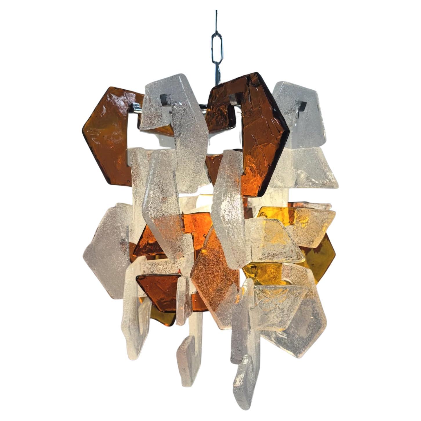 Mazzega Murano chandelier design Carlo Nason / Italie