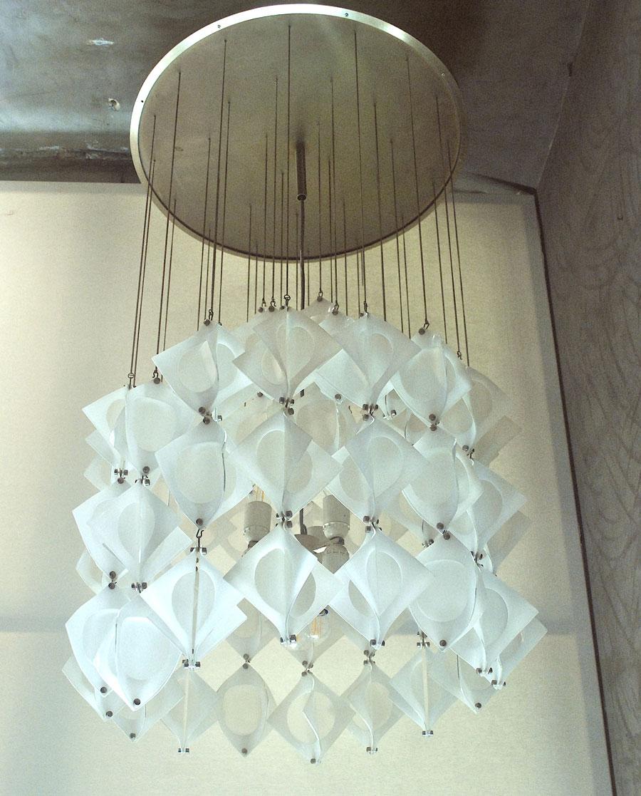 Lampadario di Mazzega Murano, fine anni '60 in vendita 2