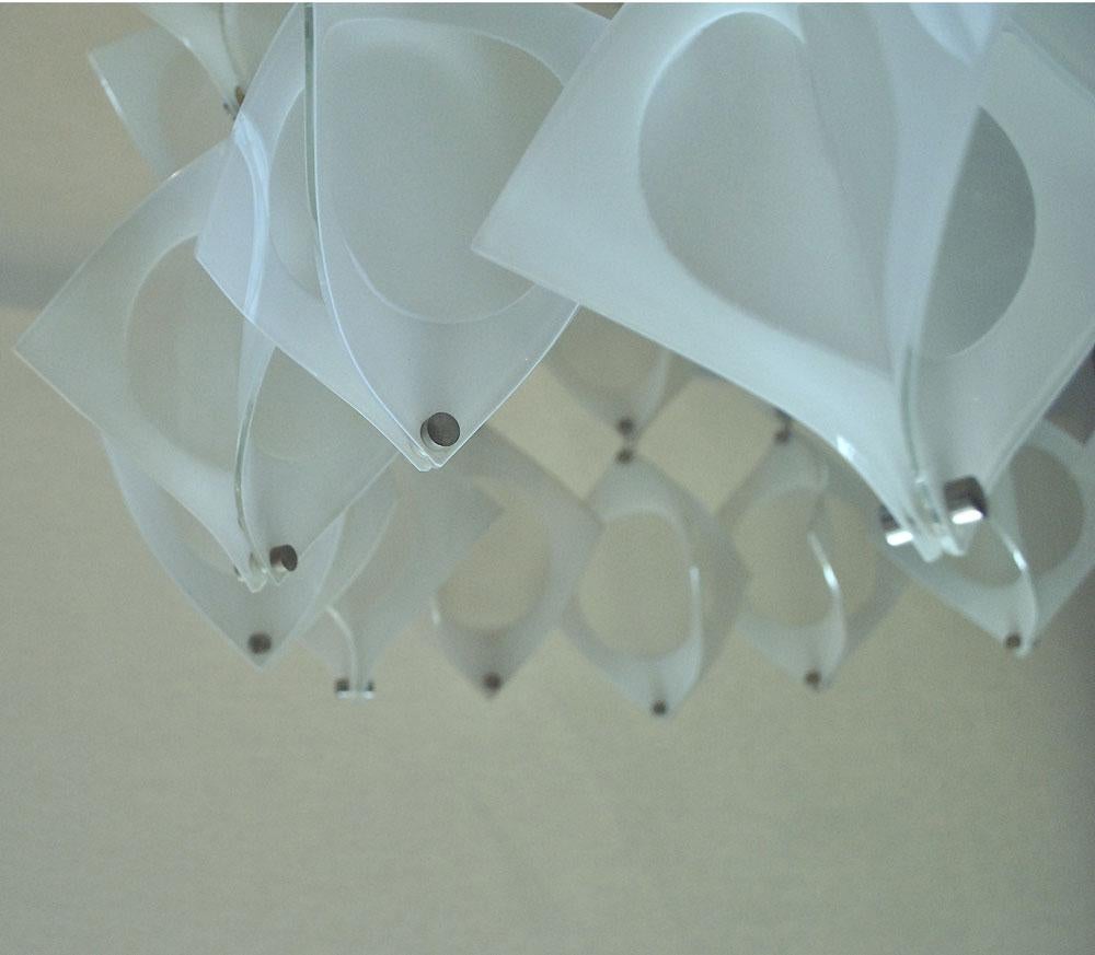 Lampadario di Mazzega Murano, fine anni '60 in vendita 4