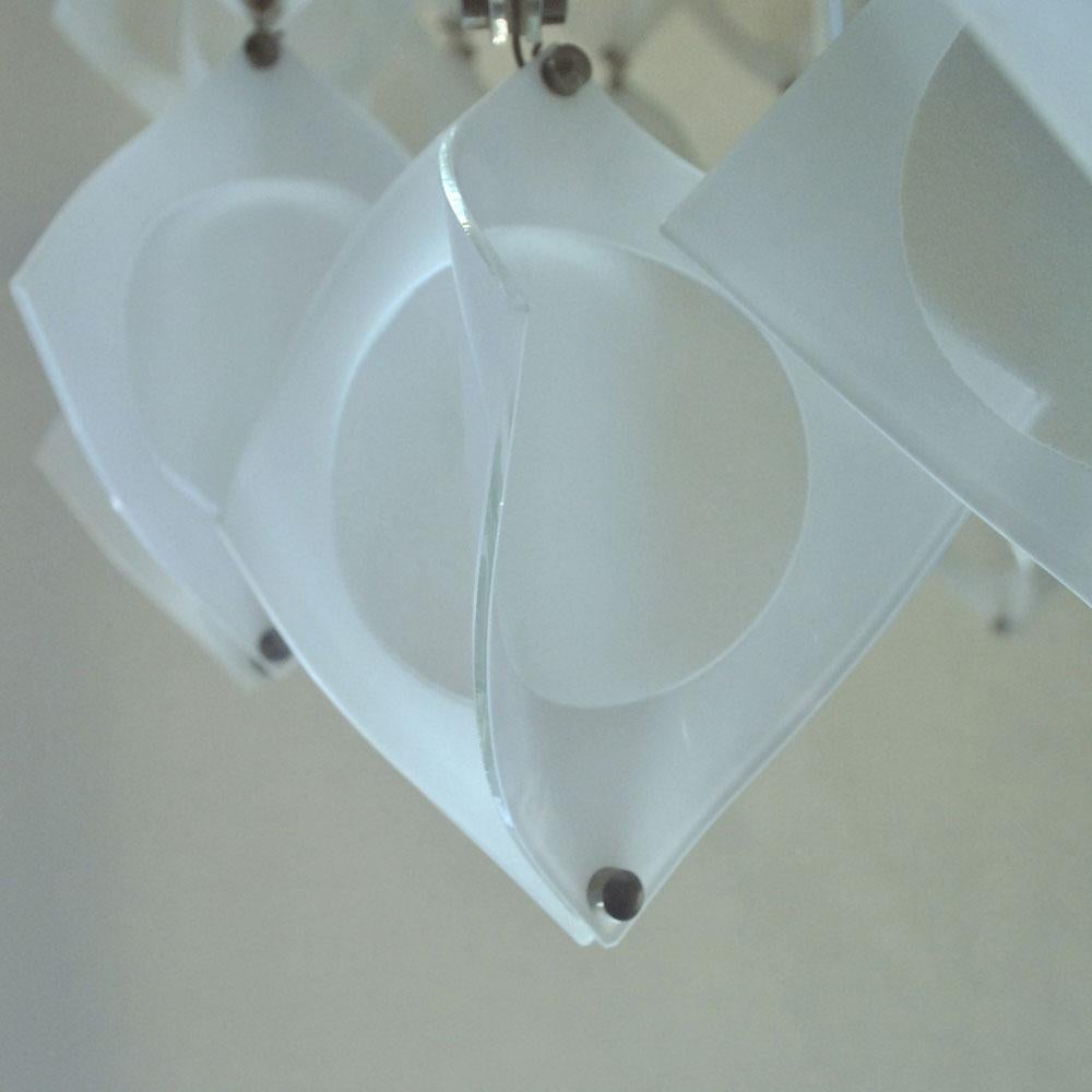 Lampadario di Mazzega Murano, fine anni '60 in vendita 5