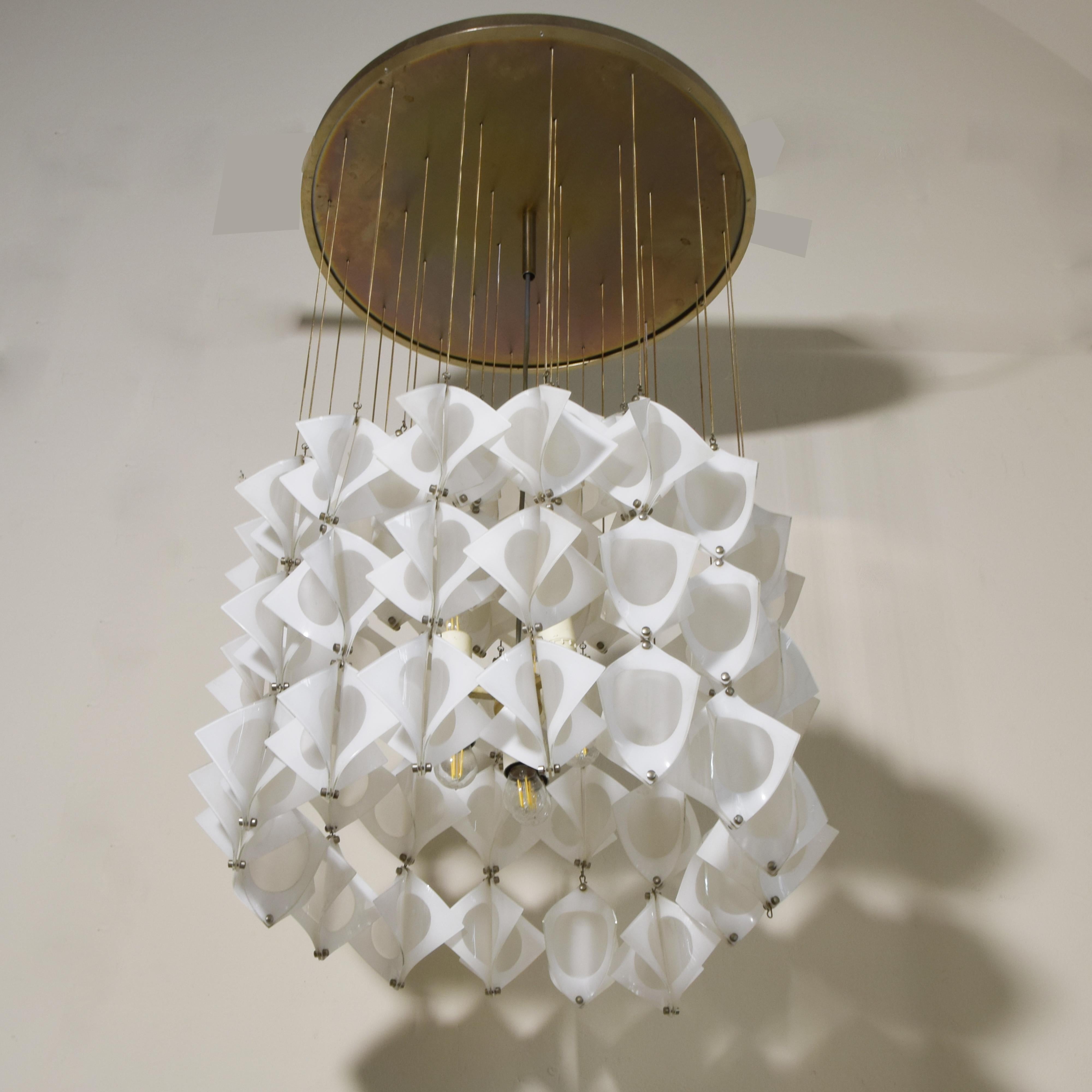 Mazzega Murano Chandelier, Late 1960s in vendita 2
