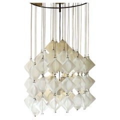 Vintage Mazzega Murano Chandelier, Late 1960s