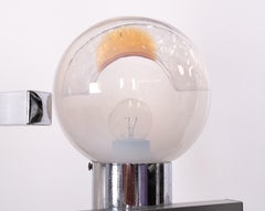 Mazzega Murano Chandelier / Pendentif en verre A Space Light  Années 1970 Italie