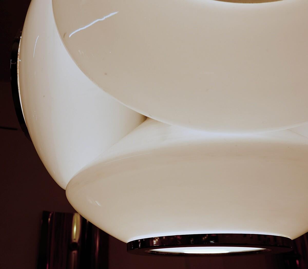 Mid-Century Modern Mazzega Murano Glass Ceiling Lamp, 1960s