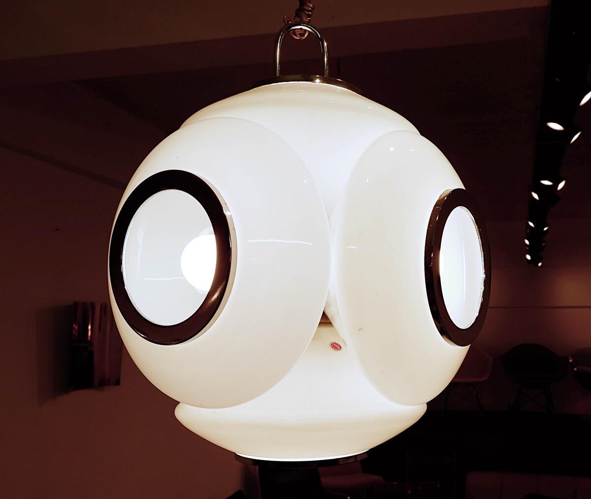 Italian Mazzega Murano Glass Ceiling Lamp, 1960s