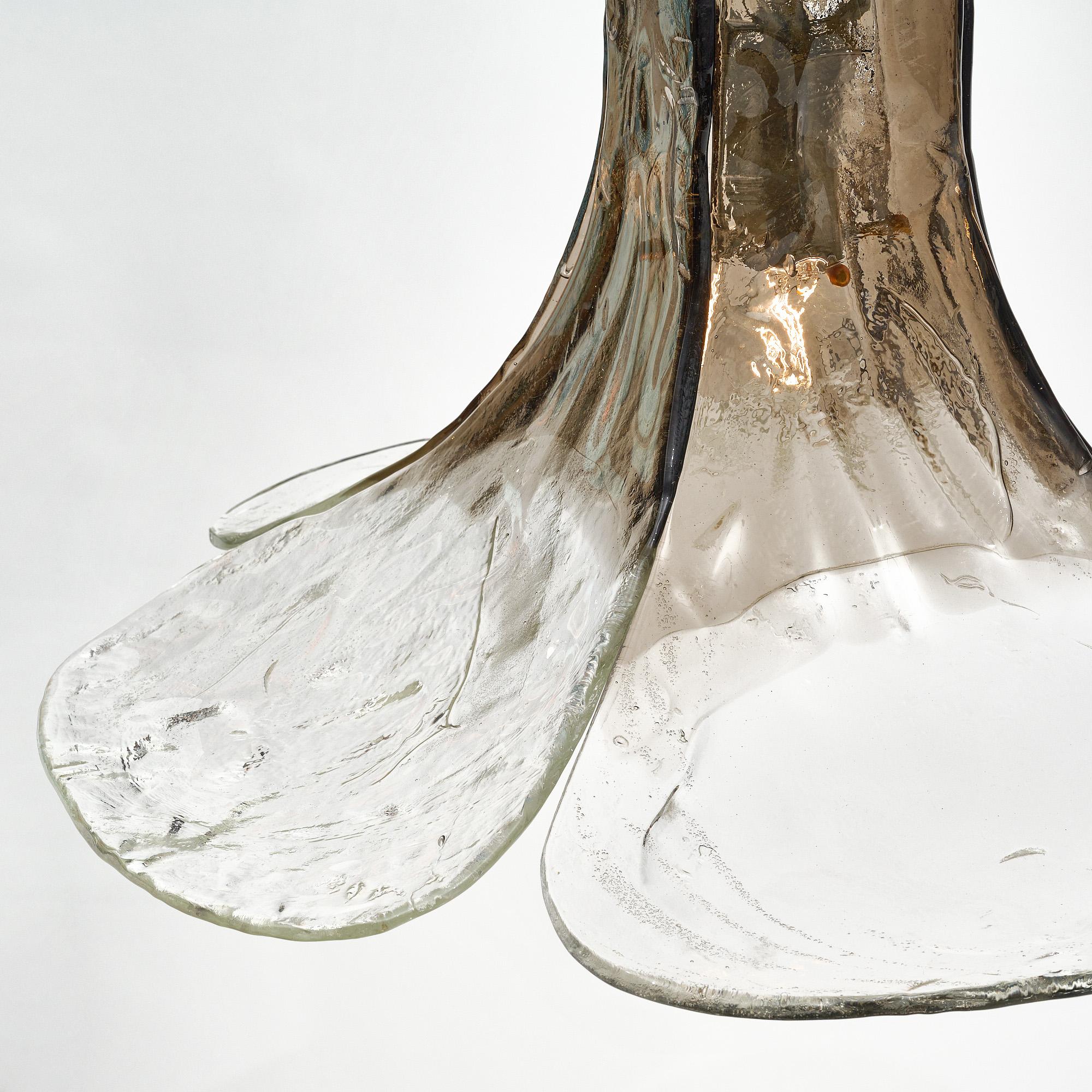 Mazzega Murano Glass Chandelier In Good Condition For Sale In Austin, TX