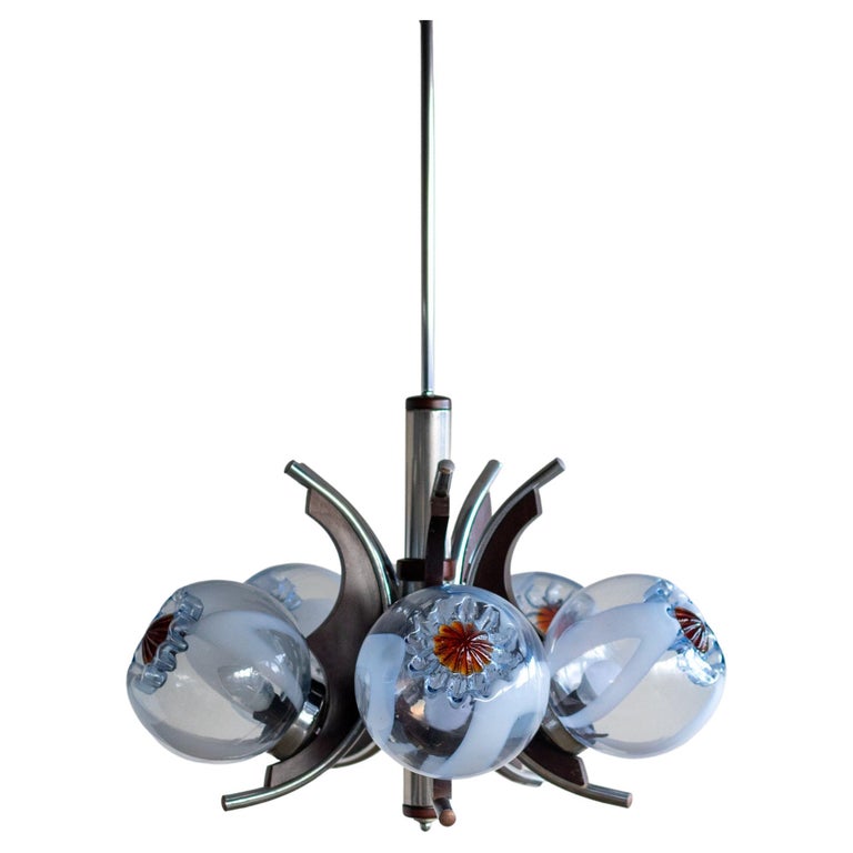 Lustre en verre de Murano Mazzega En vente sur 1stDibs