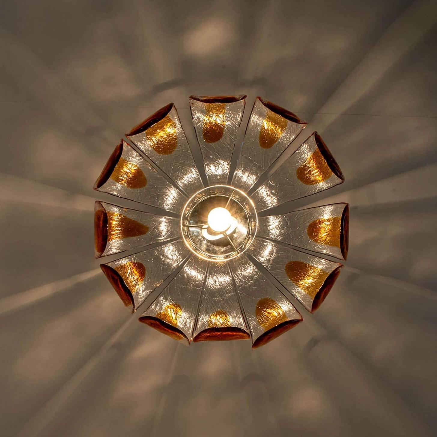 Lampadario in vetro di Mazzega Murano, Italia, 1970 in vendita 4