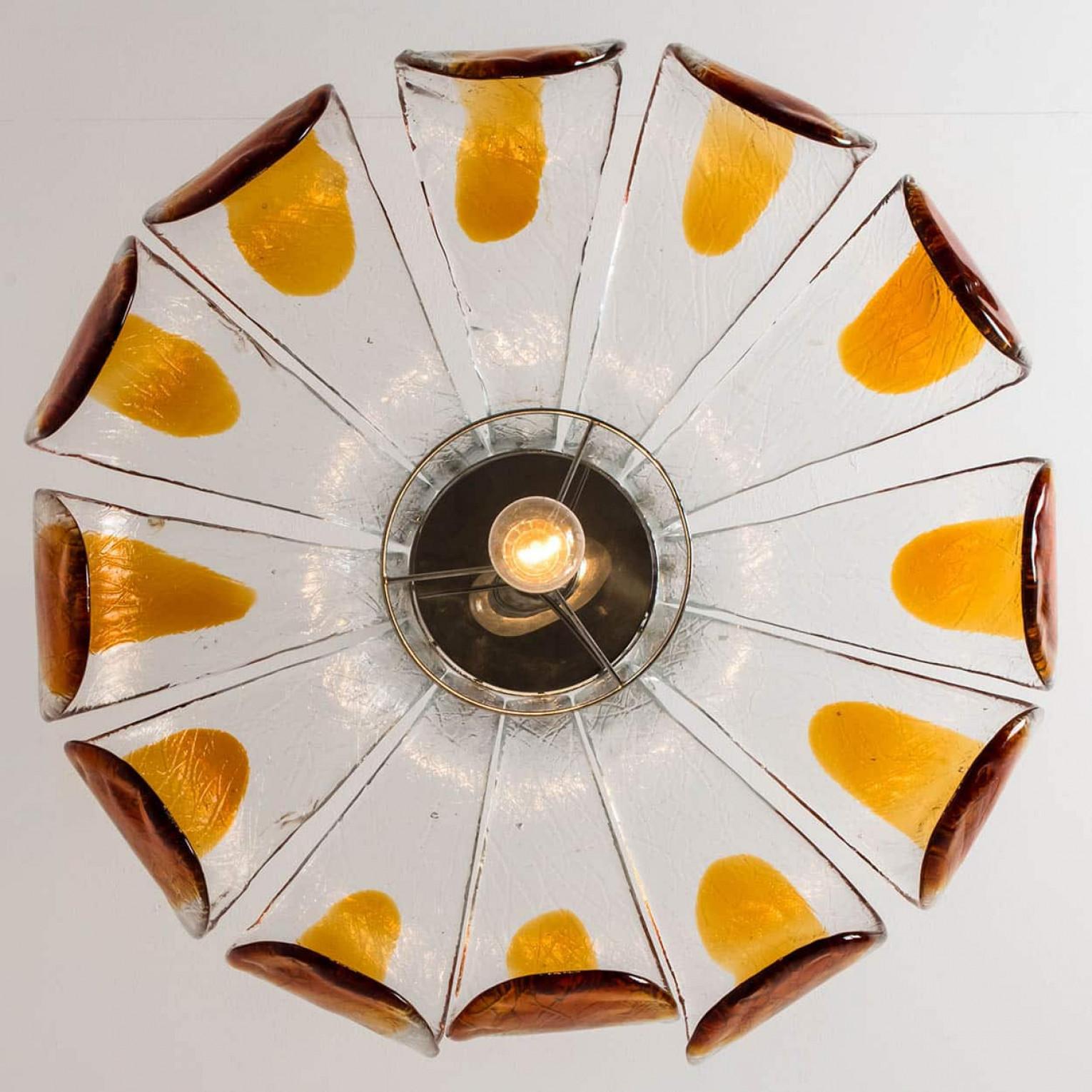 Altro Lampadario in vetro di Mazzega Murano, Italia, 1970 in vendita