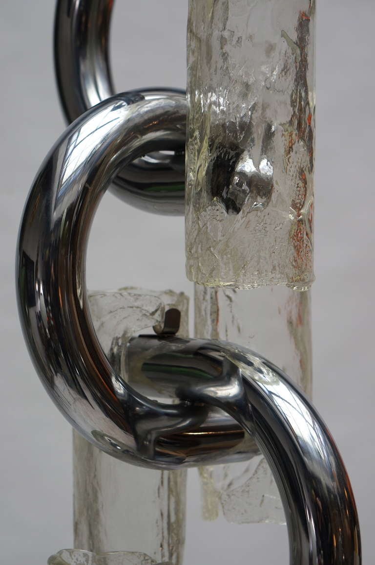 Mazzega Murano Glass Chandelier Italy, 1970s For Sale 3