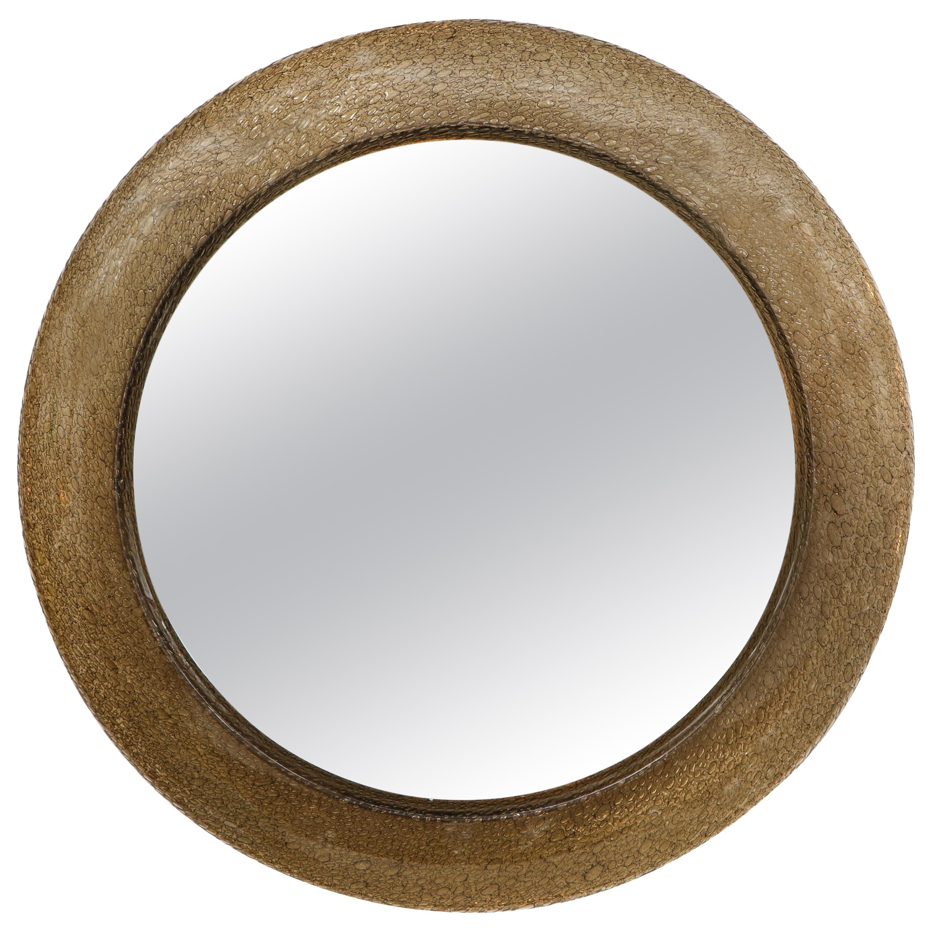 Mazzega Murano Glass Illuminated Border Mirror For Sale