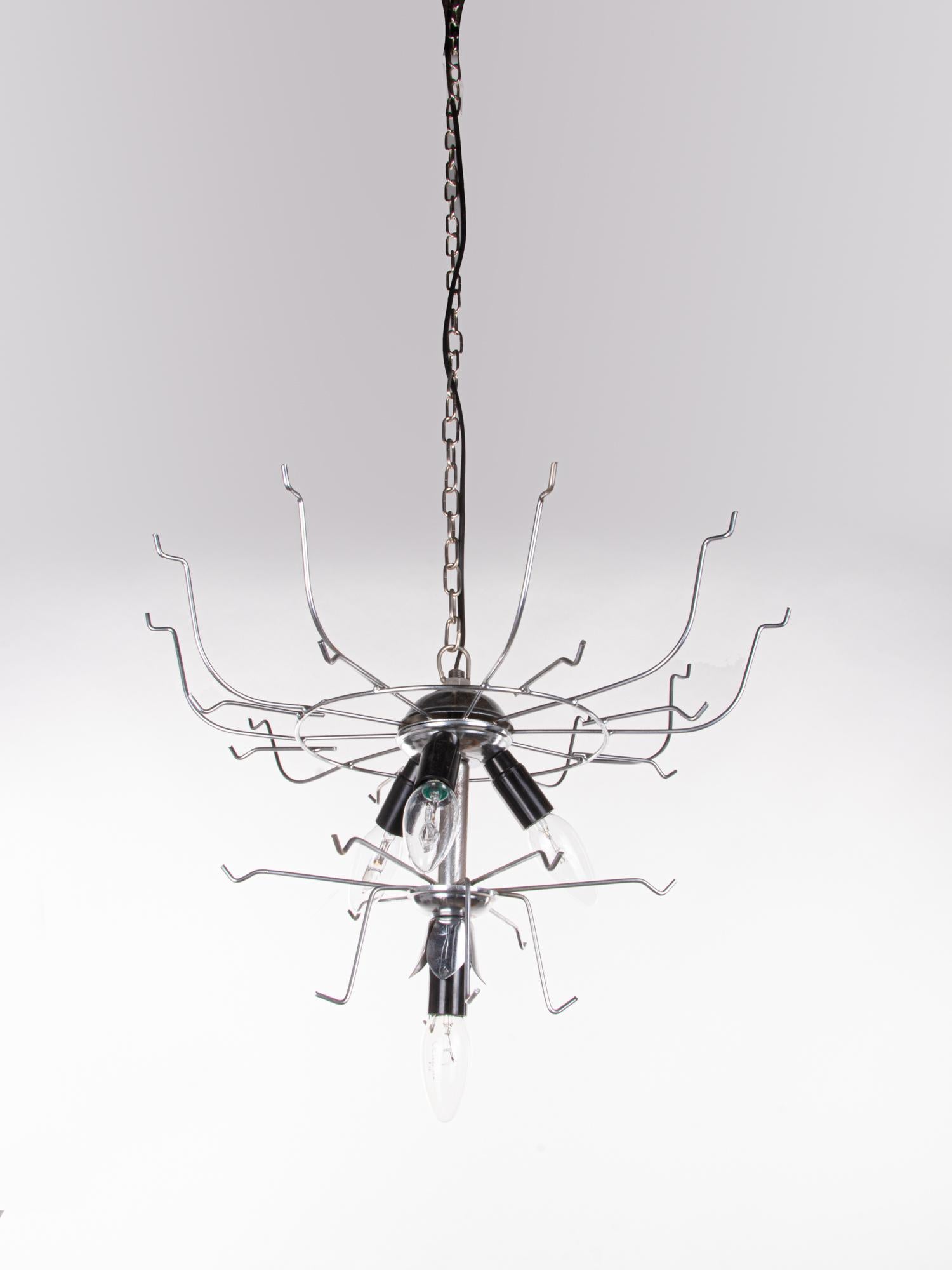 Mazzega Murano Glass Petals Chandelier by Gino Vistosi 1960, Italy 4