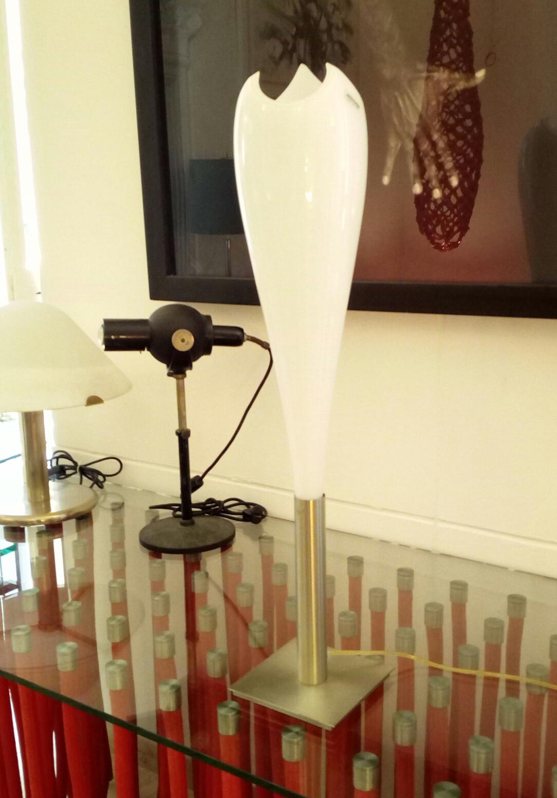 Modern Mazzega Murano Glass Table Lamp Mod. TA4042, Italy, 1980