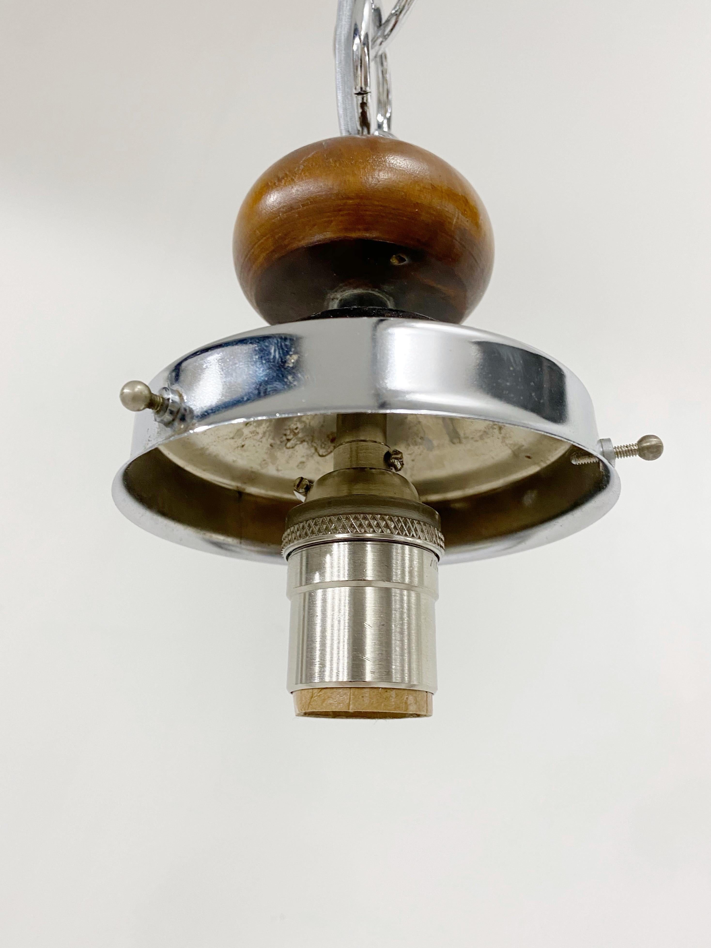 Mazzega Murano Italian Mid-Century Glass Globe Pendant Light For Sale 1