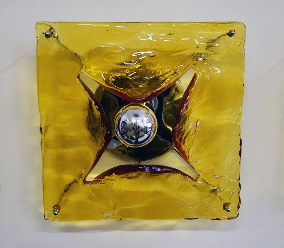 Aplique grande Mazzega Murano de 4 luces Años 70 en venta 1