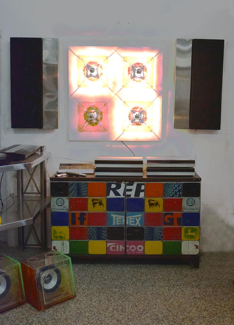 Aplique grande Mazzega Murano de 4 luces Años 70 en venta 3