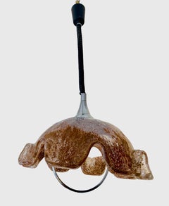 Mazzega Pendant with Glass Murano Bicolore, Italy, 1970