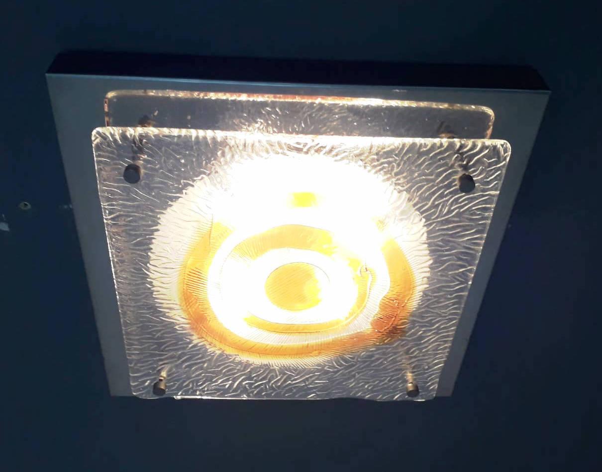 Mazzega Sconce or Flushmount In Good Condition For Sale In Los Angeles, CA