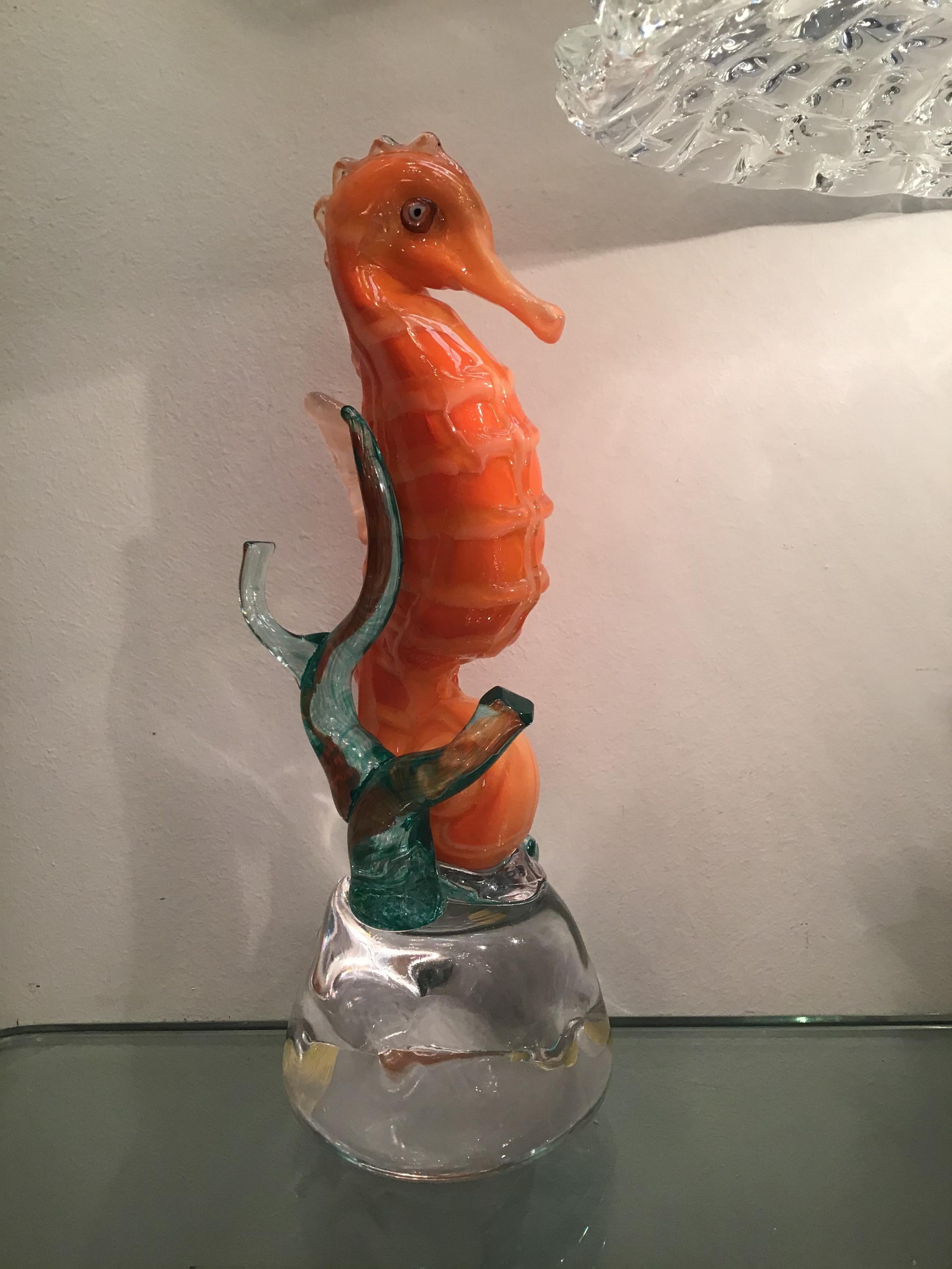 Mazzega Seahorse Murano Glass, 1960, Italy 4