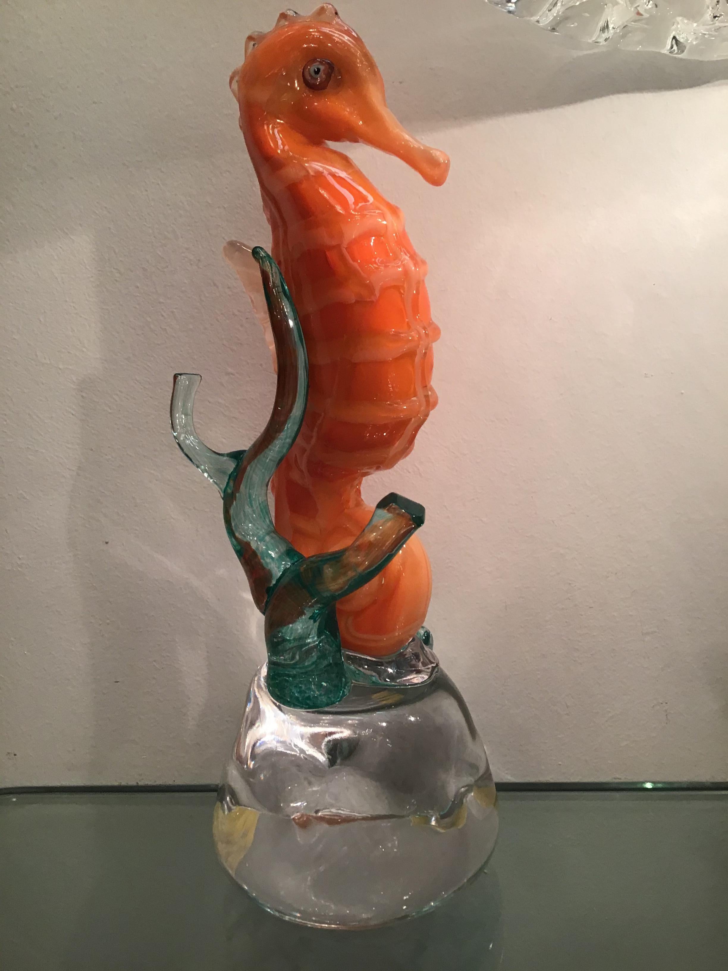 Mazzega Seahorse Murano Glass, 1960, Italy 5