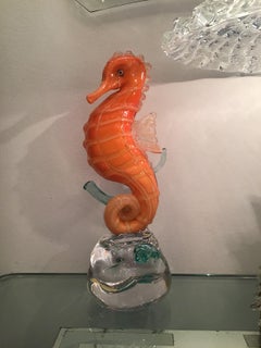 Mazzega Seahorse Murano Glass, 1960, Italy