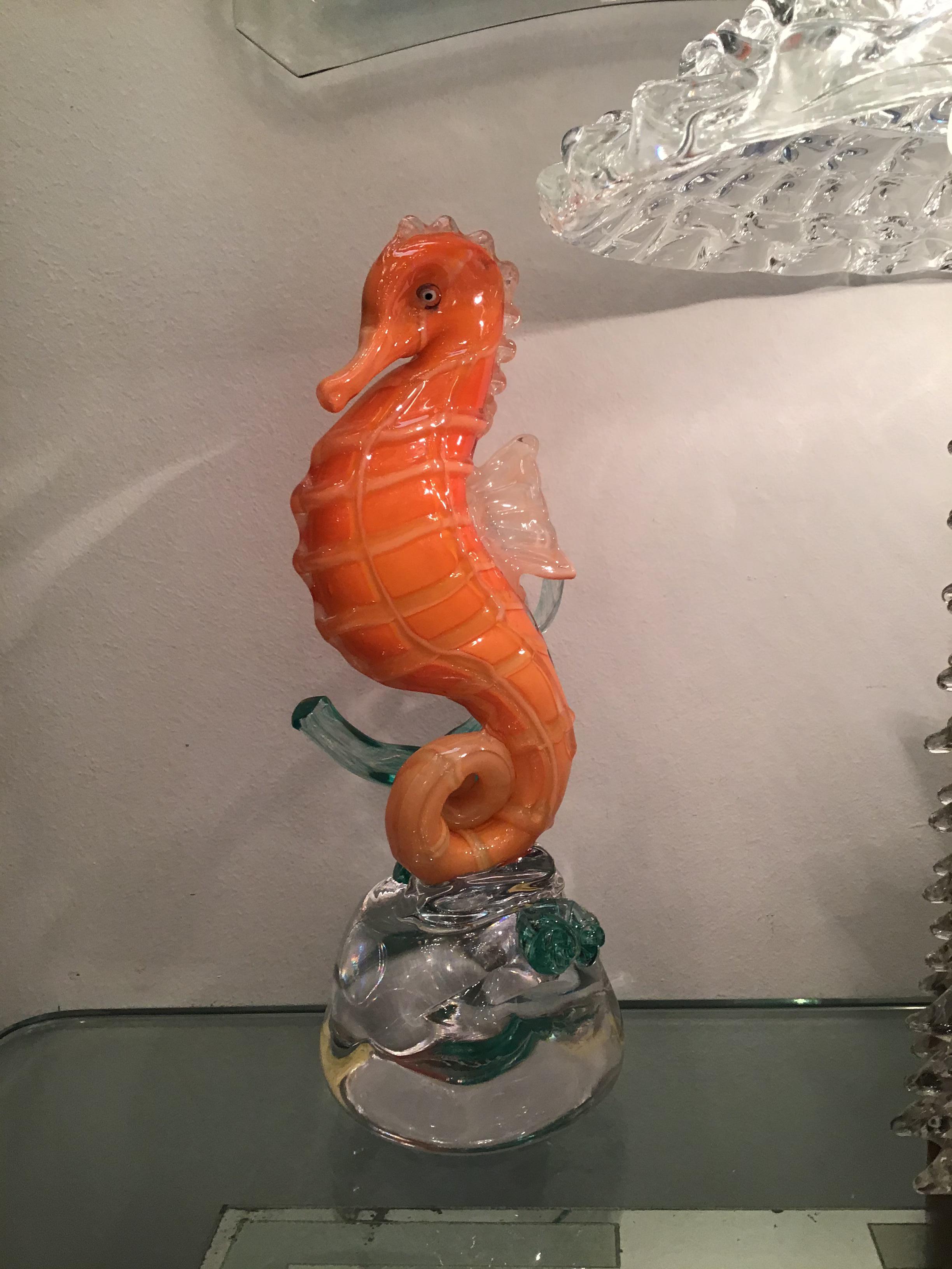 Mazzega Seahorse Murano Glass, 1960, Italy 2