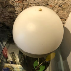 Mazzega Space Age Gold and White Murano Glass Italian Table Lamp, circa 1965