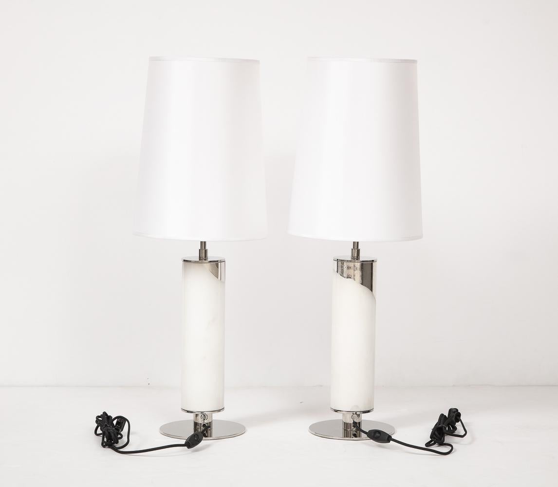 Italian Mazzega Specchiato, Pair of Lamps by Roberto Giulio Rida