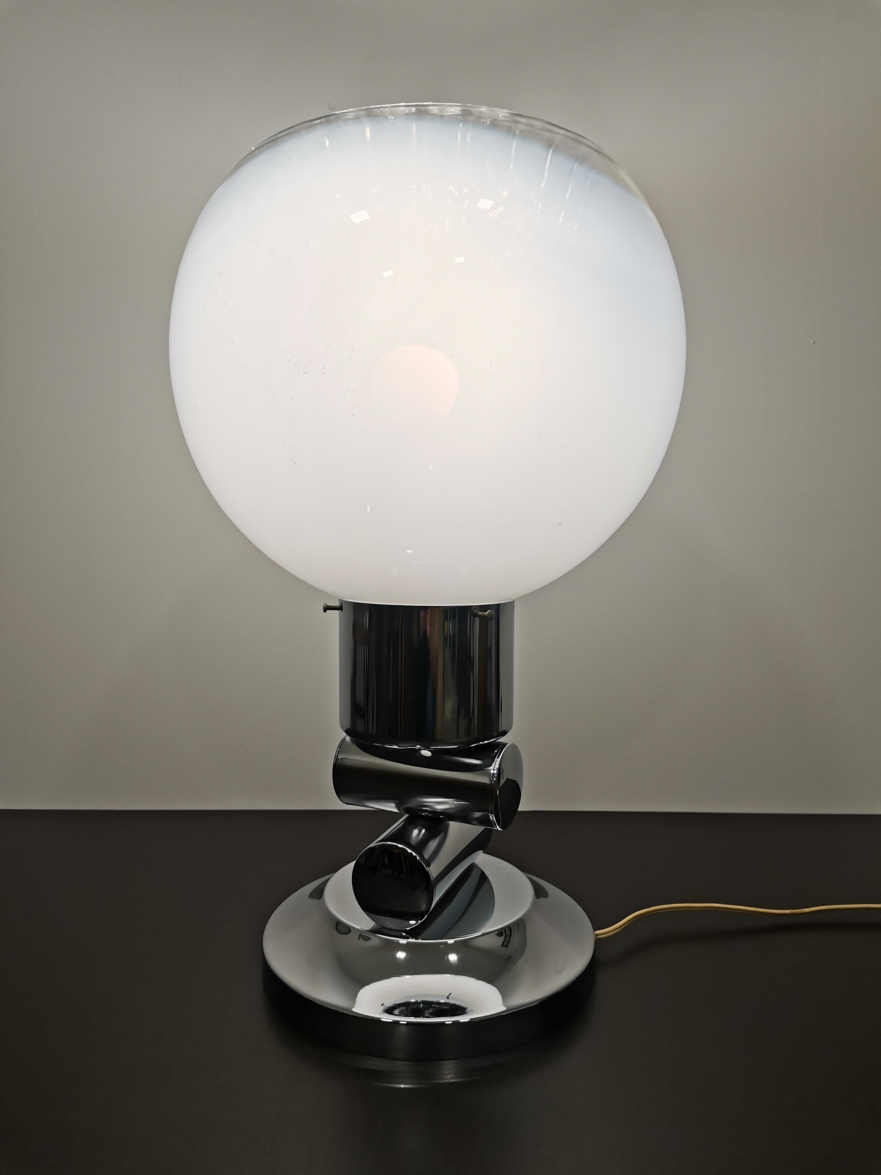 Mazzega-Tischlampe, Murano, 1970er-Jahre im Angebot 7