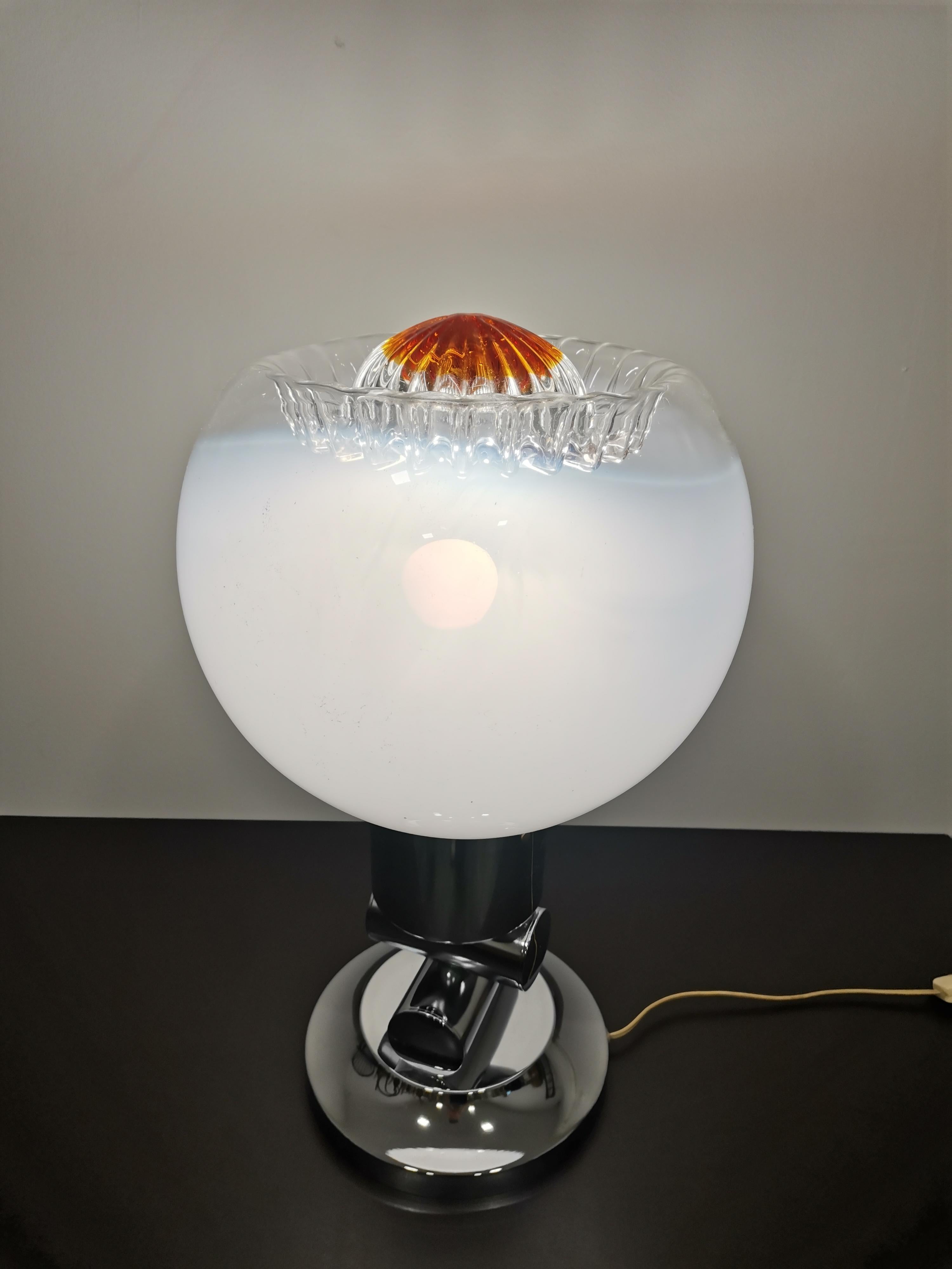 Mazzega-Tischlampe, Murano, 1970er-Jahre im Angebot 9