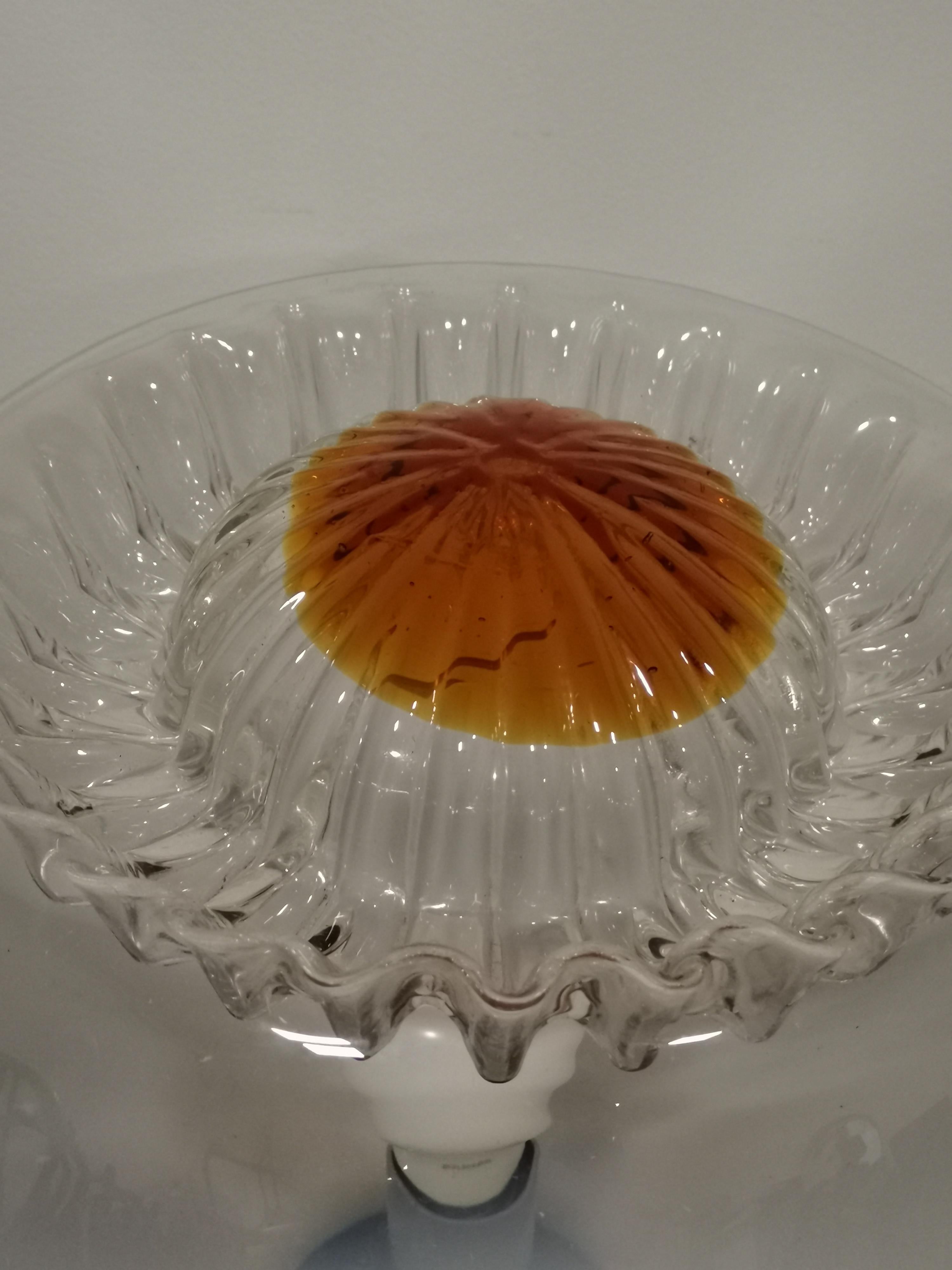 Mazzega-Tischlampe, Murano, 1970er-Jahre (Moderne der Mitte des Jahrhunderts) im Angebot