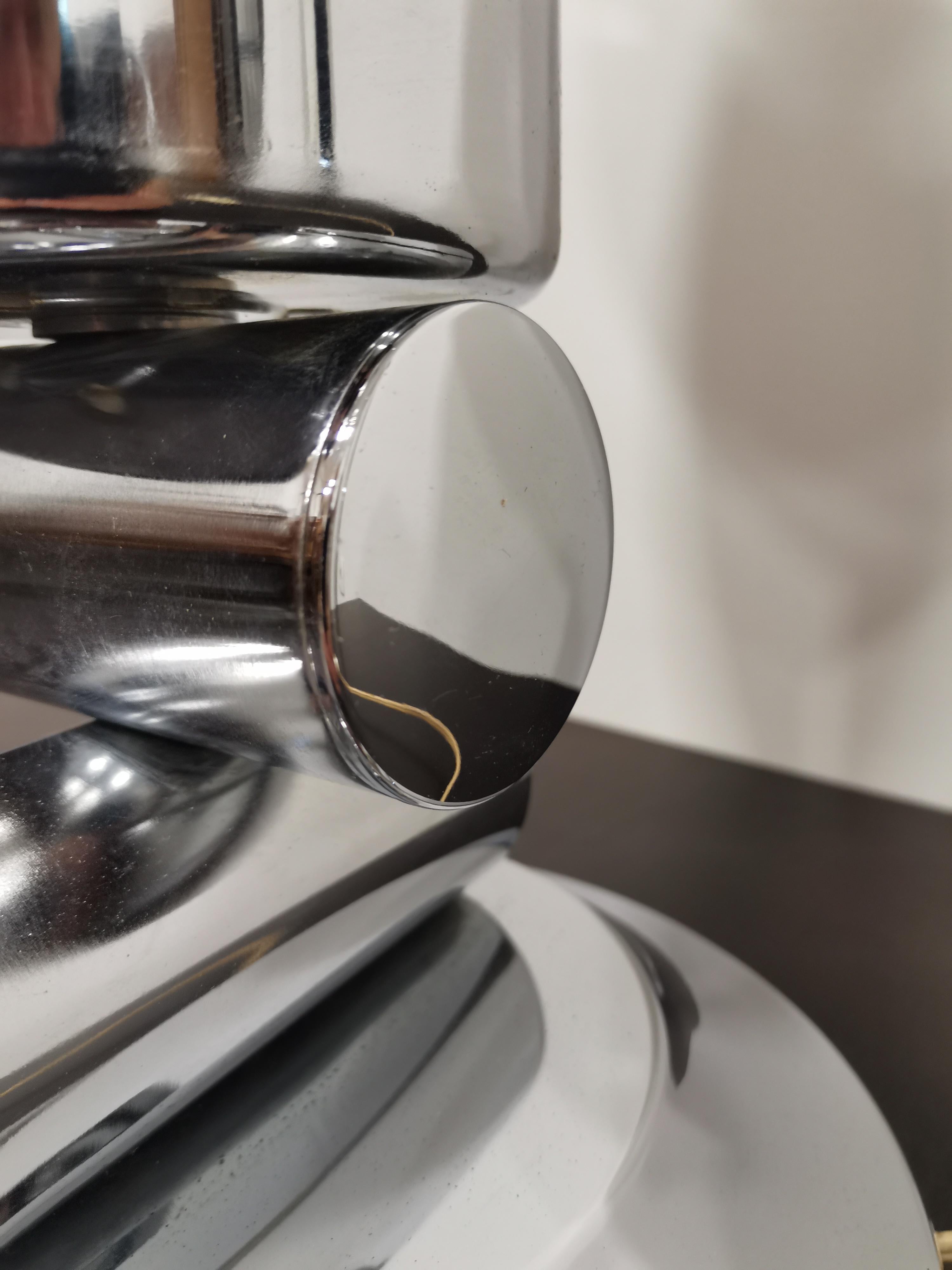 Mazzega-Tischlampe, Murano, 1970er-Jahre (Aluminium) im Angebot